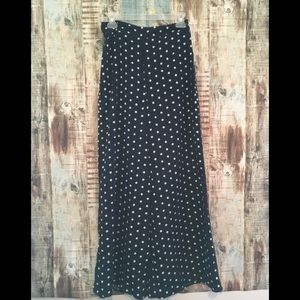 Polka dot wide legged pants